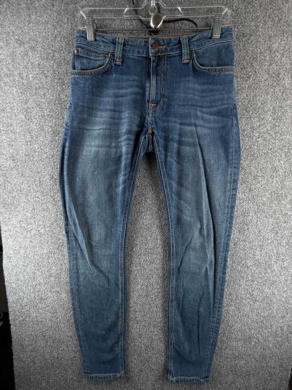 Nudie Jeans Women Denim Jeans Skinny Lin Mid Authentic Power Stretch ACTL 28X29